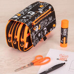 Trousse 4 fermetures éclair avec rabat série spéciale Tandem  noir
