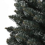 vidaXL Sapin de Noël artificiel mince avec support Vert 120 cm PVC