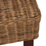 vidaXL Chaises à manger lot de 6 marron rotin naturel
