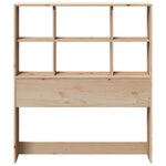 vidaXL Tête de lit avec rangement 100 cm bois massif de pin