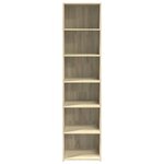 vidaXL Buffet haut chêne sonoma 45x41x185 cm bois d'ingénierie