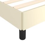 vidaXL Cadre de lit sans matelas crème 120x190 cm similicuir