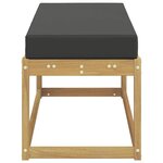vidaXL Banc de Jardin Blanc 115 x 43 x 45 cm Bois d'Acacia Massif