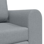 vidaXL Canapé-lit pliant Gris clair 148 x 71 x 83 cm tissu