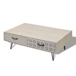 vidaXL Table basse 100 x 60 x 35 cm beige