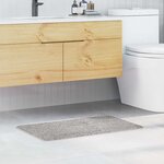 vidaXL Tapis de bain Gris 50 x 80 cm Polypropylène