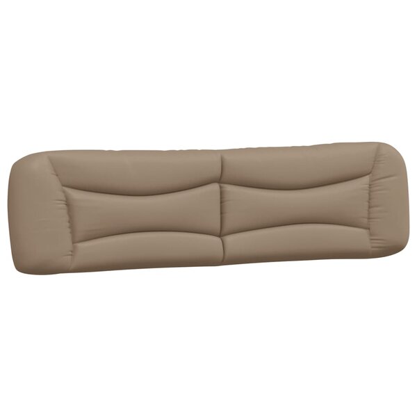 vidaXL Coussin de tête de lit Hvar cappuccino 200 cm similicuir