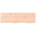vidaXL Étagère murale 100x30x(2-6) cm bois de chêne massif non traité