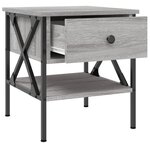 vidaXL Tables de chevet 2 Pièces sonoma gris 40x42x45 cm bois ingénierie