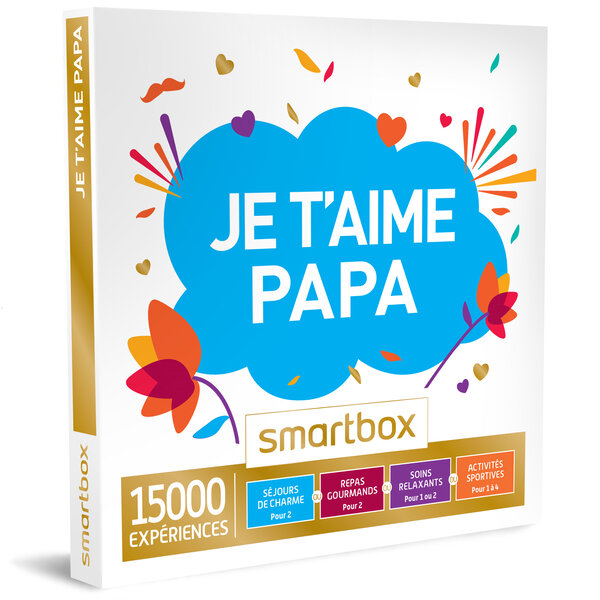 SMARTBOX - Coffret Cadeau - Je t'aime papa - 15000 séjours, repas gourmands, soins de bien-être ou activités sportives
