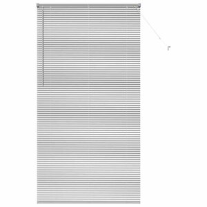 vidaXL Store de Fenêtre avec des rideaux Argent Aluminium