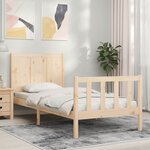 vidaXL Cadre de lit sans matelas 100x200 cm bois massif de pin