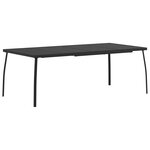 vidaXL Ensemble de meubles d'extérieur 7 Pièces Anthracite Fer et Acier