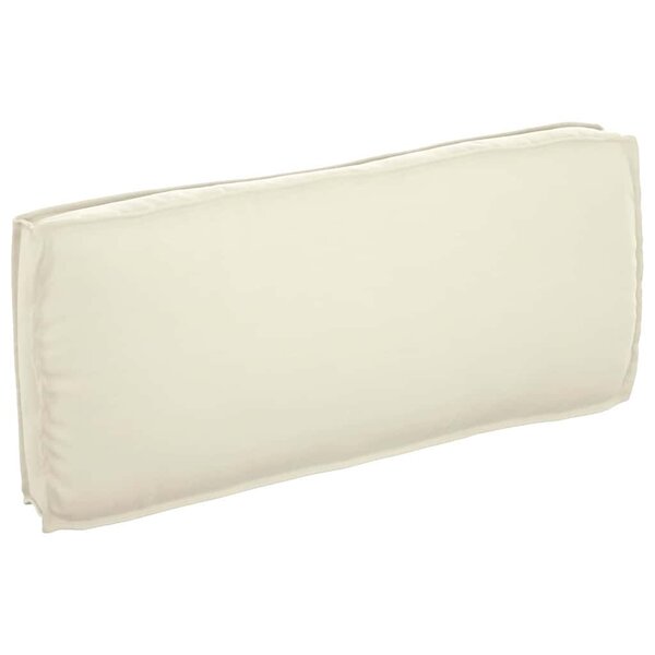 vidaXL Coussin pour assise / dossier de palette Crème 120 x 50 x 12 cm