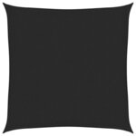 vidaXL Voile d'ombrage 160 g/m² Noir 2 5x2 5 m PEHD