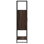 vidaXL Buffet haut chêne marron 68x35x139 cm bois d'ingénierie métal