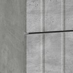 vidaXL Cabinet de chevet 2 Pièces Gris béton 43 x 34 5 x 49 5 cm