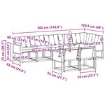 vidaXL Ensemble de canapés d'extérieur 8 pc Naturel et Beige