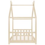 vidaXL Cadre de lit d'enfant Bois de pin massif 70x140 cm