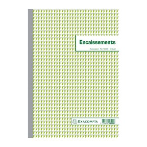 Manifold Encaissements 29 7x21cm 50 Feuillets Dupli Autocopiants - Motif  - X 5 - Exacompta