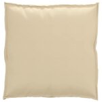 vidaXL Coussin pour assise de palette Beige 70 x 70 x 12 cm