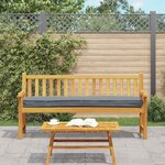 vidaXL Set de coussins de palette 2 Pièces Anthracite 200 x 40 x 8 cm