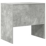 vidaXL Bureau Gris béton 80 x 50 x 76 cm