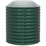 vidaXL Jardinière surélevée Vert 400 x 80 x 81 cm Acier