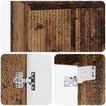 vidaXL Meuble de lavabo mural Bois ancien 49 5 x 44 5 x 65 5 cm