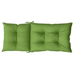 vidaXL Coussins de chaise à dossier haut lot de 4 vert mélangé tissu