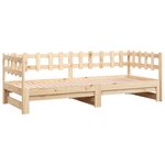 vidaXL Lit coulissant sans matelas 2x(80x200) cm Bois de pin massif