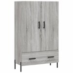 vidaXL Buffet haut sonoma gris 69 5x31x115 cm bois d'ingénierie