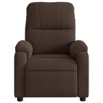 vidaXL Fauteuil inclinable électrique marron tissu microfibre