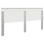 vidaXL Tête de lit Gris Sonoma 200 cm Bois d'ingénierie