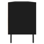 vidaXL Meuble TV noir 150x30x44 5 cm bois d'ingénierie