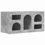 vidaXL Meuble TV Gris béton 80 x 35 x 40 cm Bois d'ingénierie