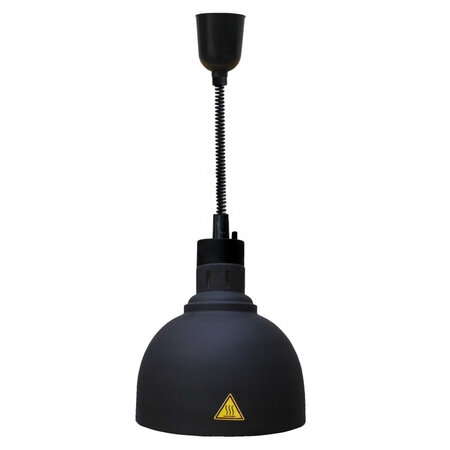 Lampe chauffante dôme ø 240 mm - combisteel - noir - acier inoxydable x600-800mm