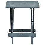 vidaXL Table pliable de jardin vert 45x43x50 cm plastique