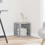 vidaXL Tables d'appoint 33 x 33 x 34 cm Engineered Wood Sonoma gris
