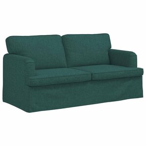 vidaXL Canapé Vert foncé 142 x 80 x 85 cm tissu