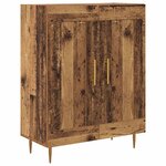 vidaXL Haut Armoire Bois Ancien 69 5 x 34 x 180 cm Bois d'ingénierie