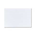 Paquet de 100 Fiches bristol 170g A5 148x210 mm Lignées Blanc HERLITZ