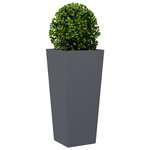 vidaXL Jardinière anthracite 35x35x75 cm acier