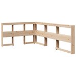 vidaXL Lit bibliothèque sans matelas 120x190 cm bois de pin massif