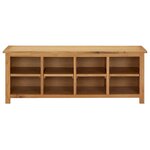 vidaXL Étagère à chaussures 114x37x45 cm Bois de chêne solide