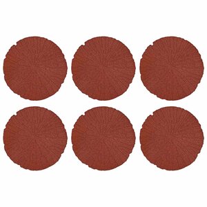 vidaXL Pierre de marchage 6 Pièces Rouge Ø 45 x 1 8 cm Caoutchouc