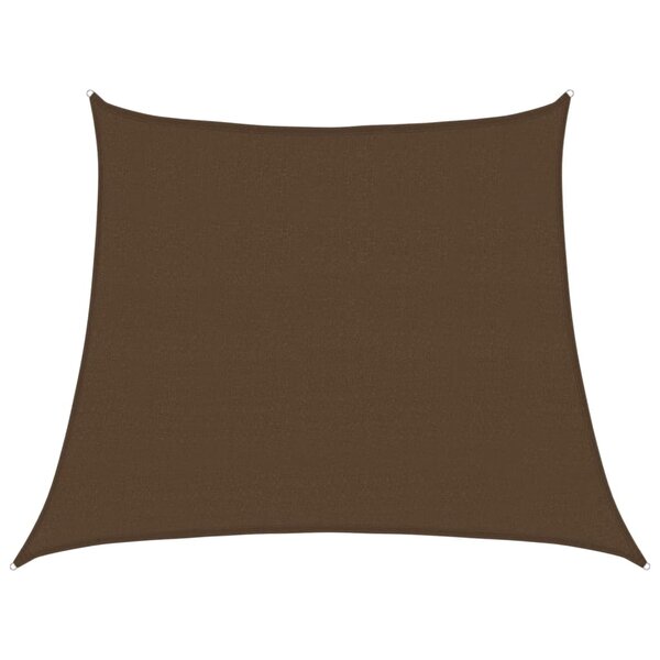 vidaXL Voile d'ombrage 160 g/m² Marron 3/4x3 m PEHD