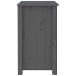 vidaXL Tables de chevet 2 Pièces Gris 50x35x61 5 cm Bois de pin massif