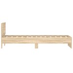 vidaXL Cadre de lit sans matelas avec tête de lit 90x200 cm