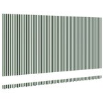 vidaXL Toile de rechange pour store banne Vert et blanc 600 × 300 cm